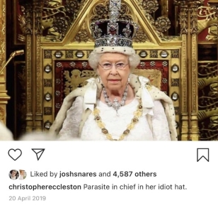 Christopher Eccleston's Queen Post (RIP tho)